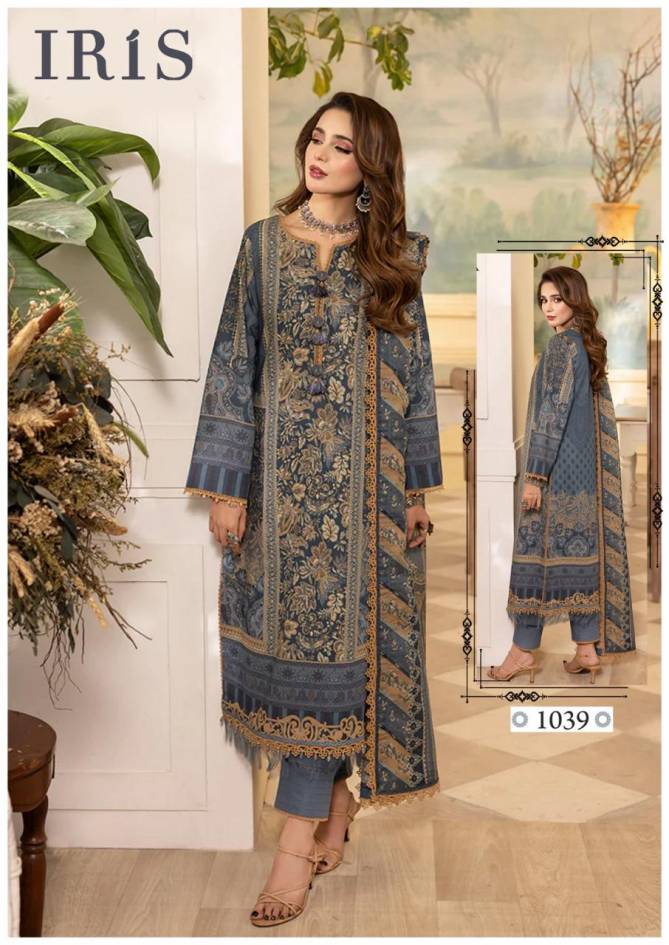 Afsanah Vol 4 By Iris Luxury Heavy Printed Cotton Dress Material Wholesale Shop In Surat
